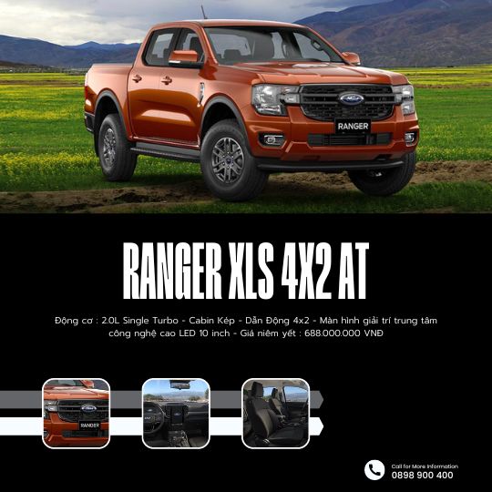 Ford Ranger XLS 2.0L 4x2 AT 2023
